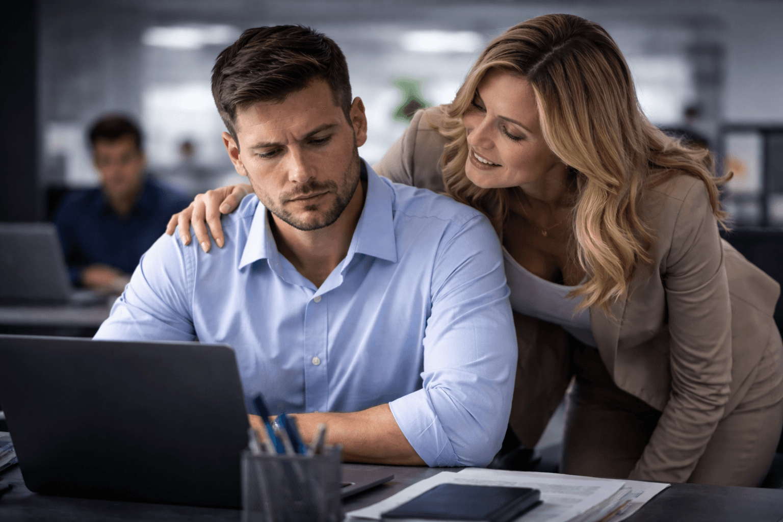 Employee dealing with workplace harassment concerns